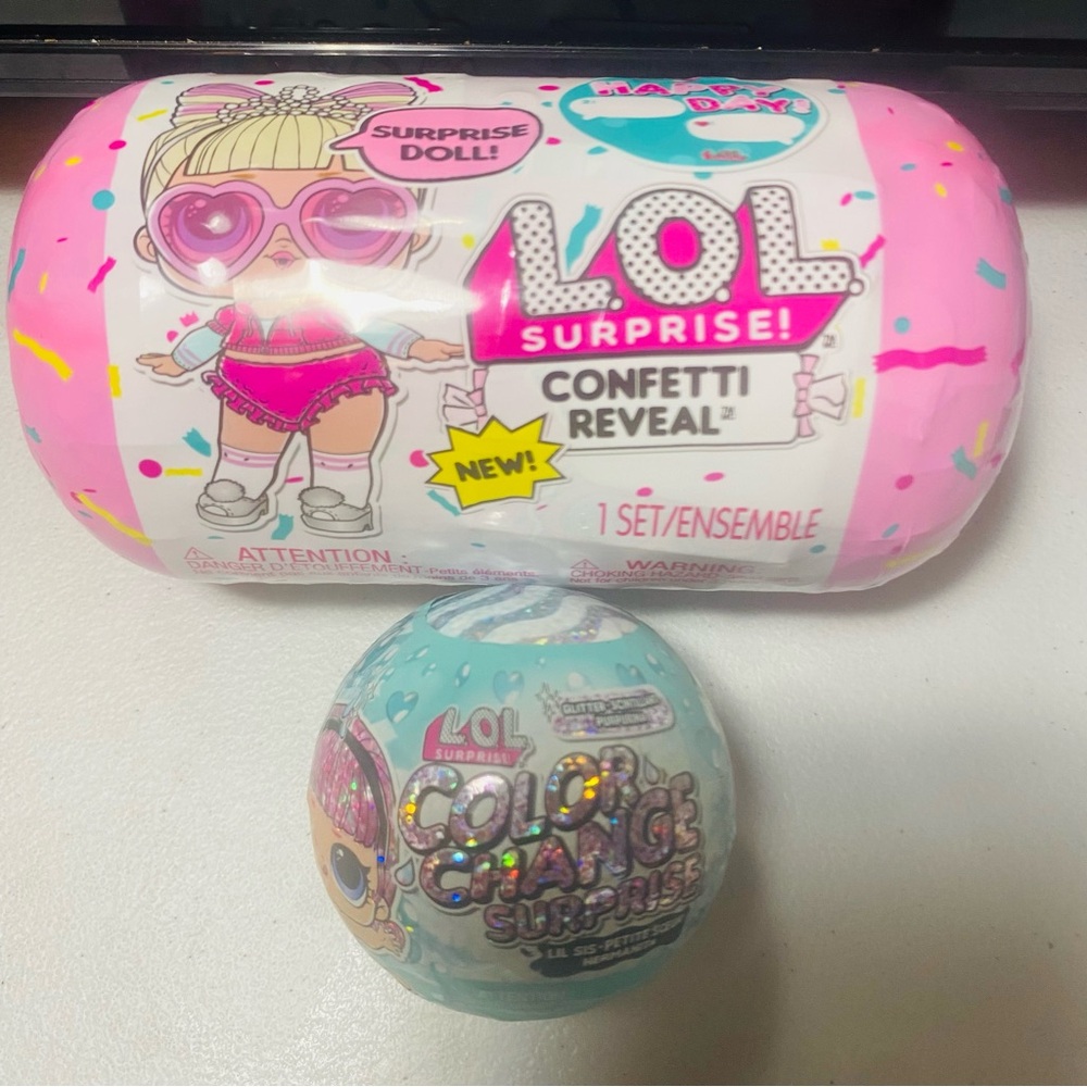 L.O.L. Surprise! Confetti Reveal Pod & Color Change Ball - Pink & Teal